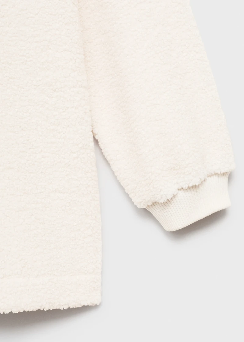 Shearling pyjama sweatshirt