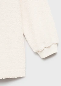 Shearling pyjama sweatshirt