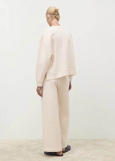 Fluid long cotton pants