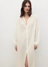 Cotton tunic with buttons