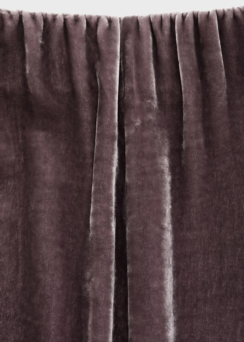 Silk velvet pants