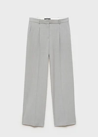 Pinstripe suit trousers