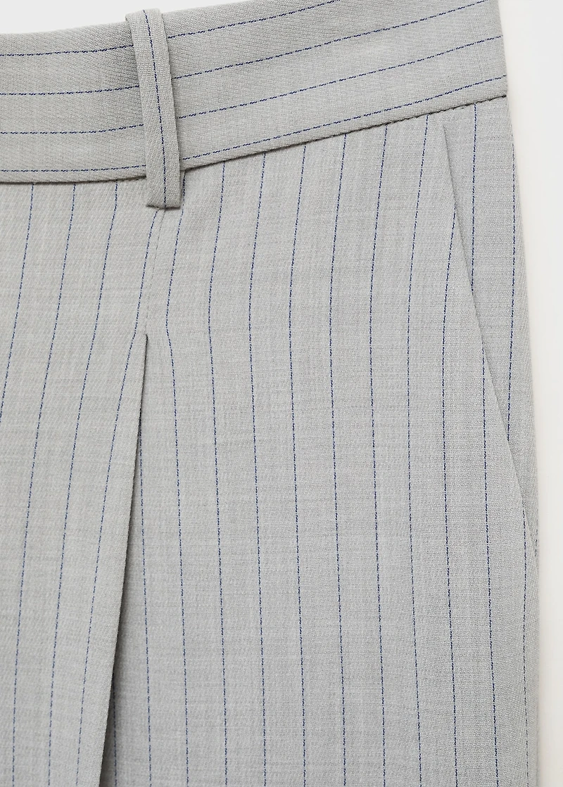 Pinstripe suit trousers
