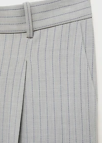 Pinstripe suit trousers