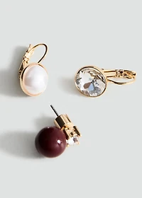 Combined earring set