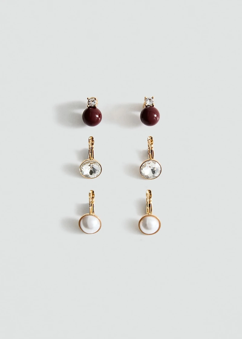 Combined earring set