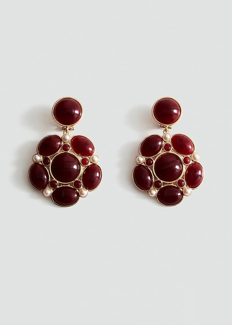 Resin stud earrings