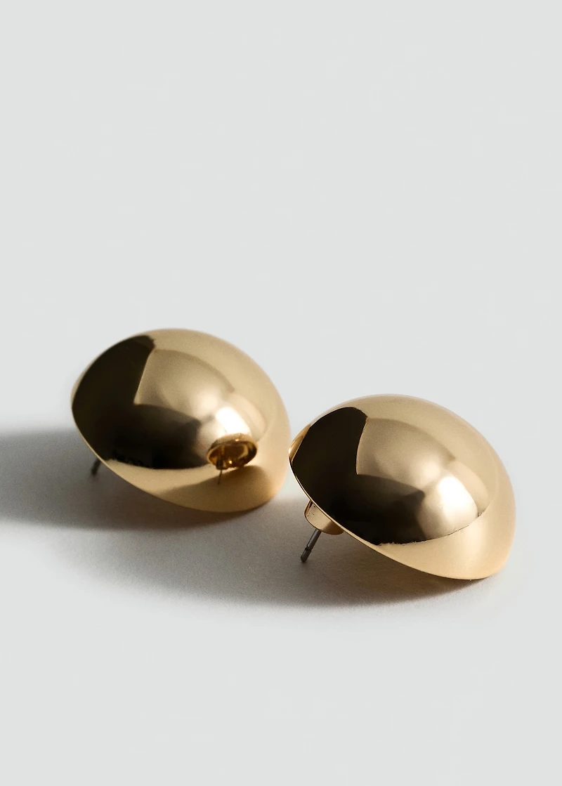 Round volume earrings