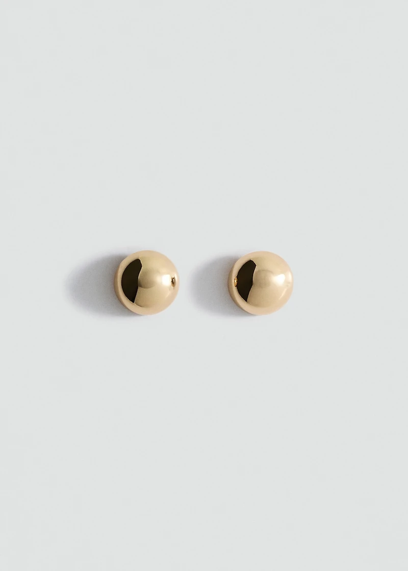 Round volume earrings