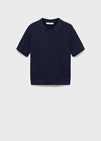 Shirt collar sweater