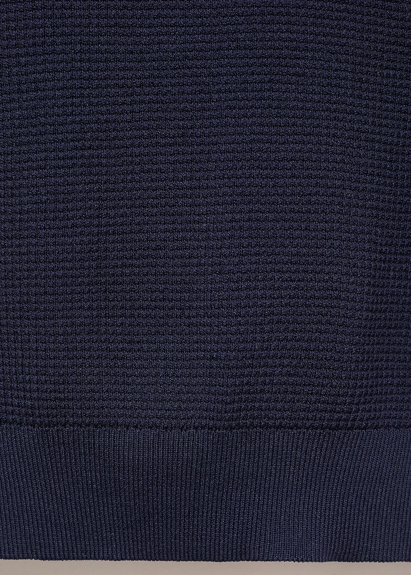 Shirt collar sweater