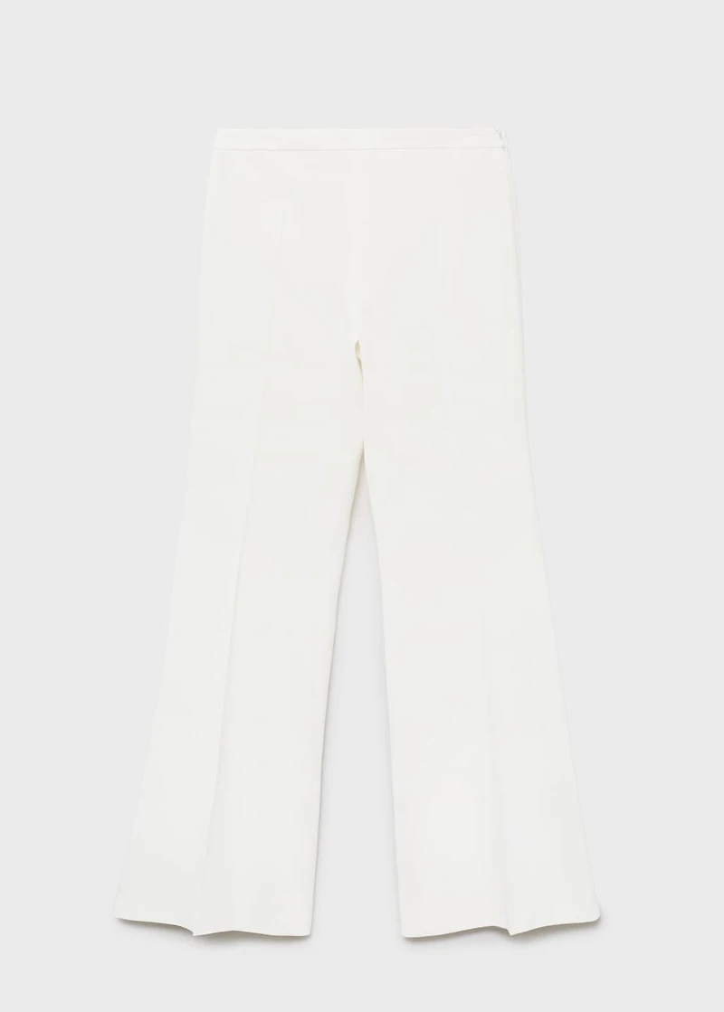 Long flared trousers