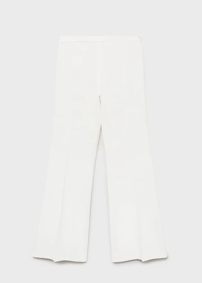 Long flared trousers