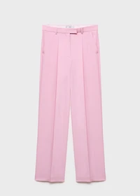 Wide leg suit trousers