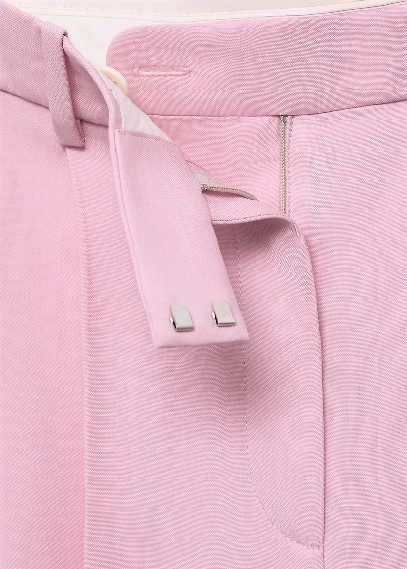 Wide leg suit trousers