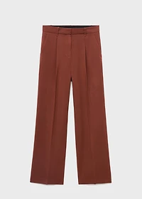 Modal straight-fit pants