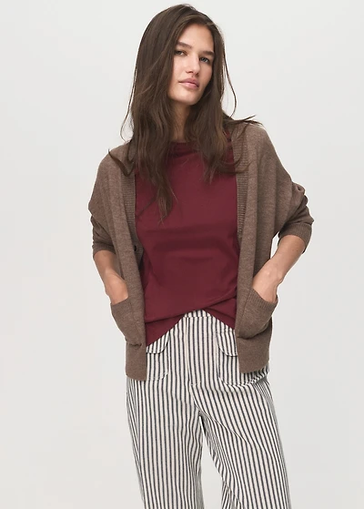 Striped pants with pockets