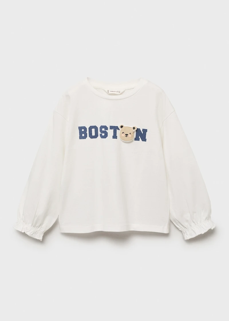 Children's embroidered cotton t-shirt