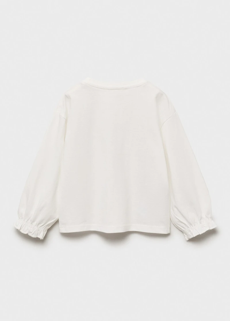 Children's embroidered cotton t-shirt