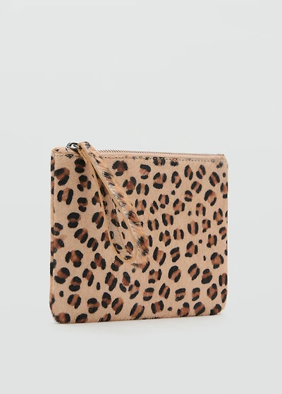 Leopard-print purse