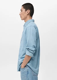 Regular fit denim shirt