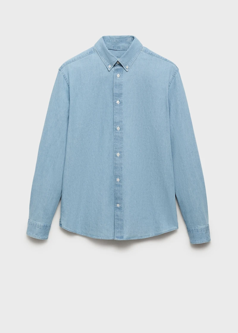 Regular fit denim shirt