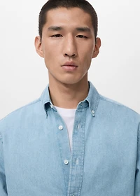 Regular fit denim shirt