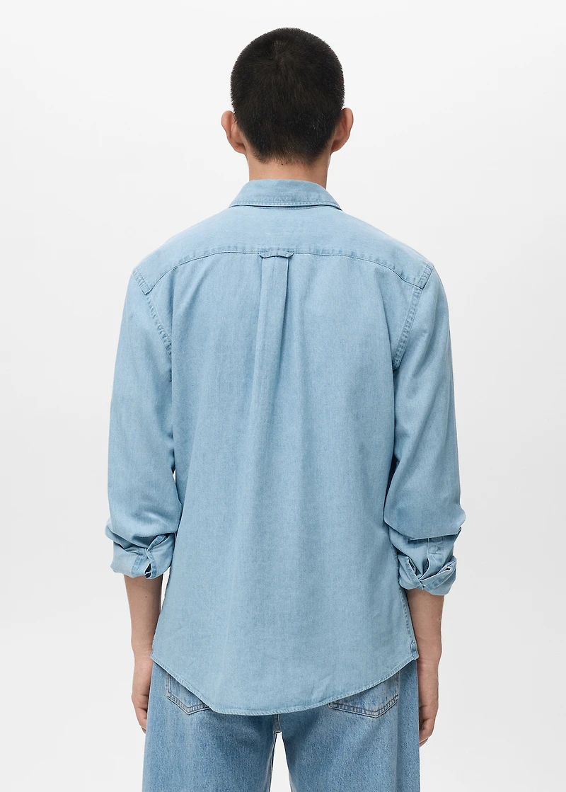 Regular fit denim shirt