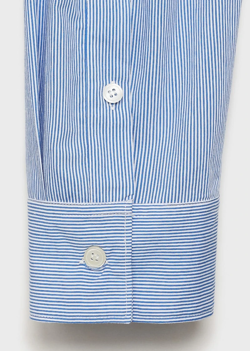 Regular fit striped cotton shirt