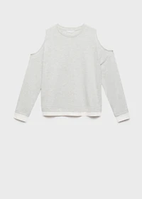 Cotton t-shirt with cut-out