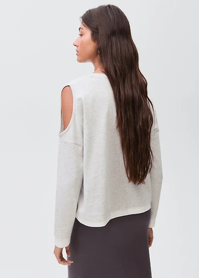 Cotton t-shirt with cut-out