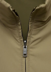reversible quilted water-repellent jacket