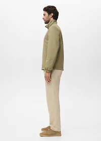 reversible quilted water-repellent jacket