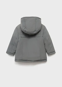 Hood puffer coat