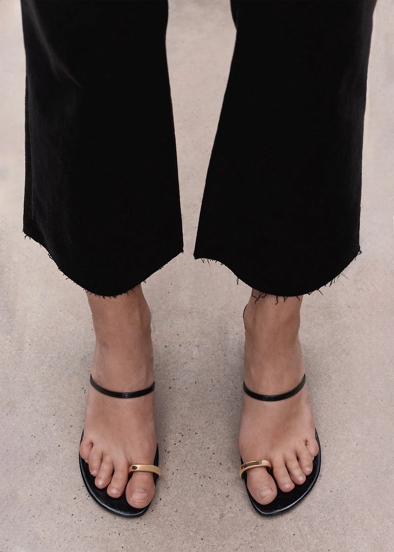 Maternity flared cropped jeans