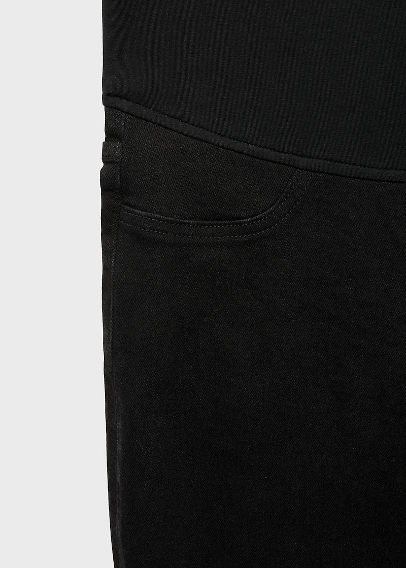 Maternity flared cropped jeans