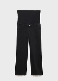 Wide-leg maternity jeans