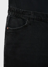 Wide-leg maternity jeans