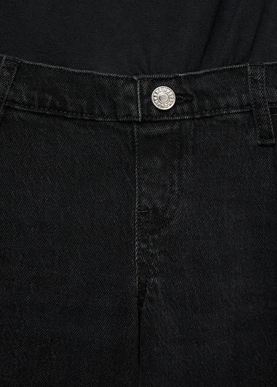 Wide-leg maternity jeans