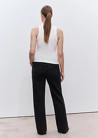 Wide-leg maternity jeans