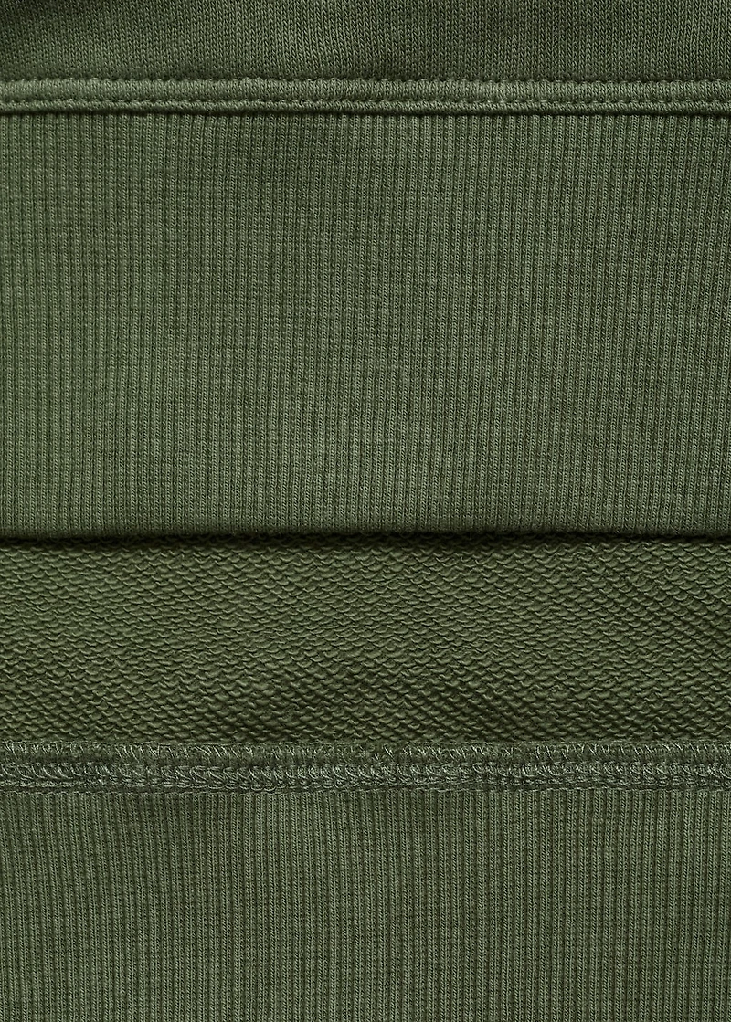 Printed embroidered sweatshirt