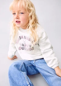 Floral embroidered sweatshirt