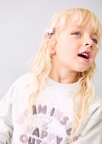 Floral embroidered sweatshirt