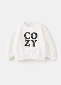 Floral embroidered sweatshirt