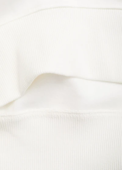 Embroidered detail cotton sweatshirt