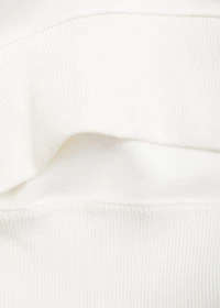 Embroidered detail cotton sweatshirt