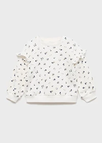 Ruffle detail sweatshirt