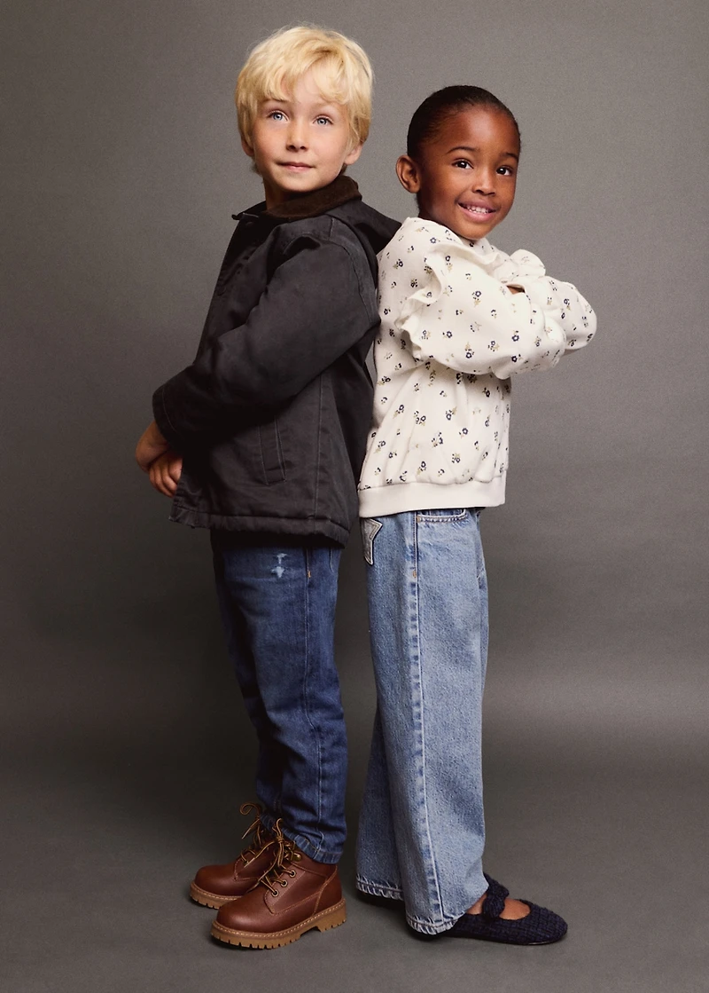 Ruffle detail sweatshirt