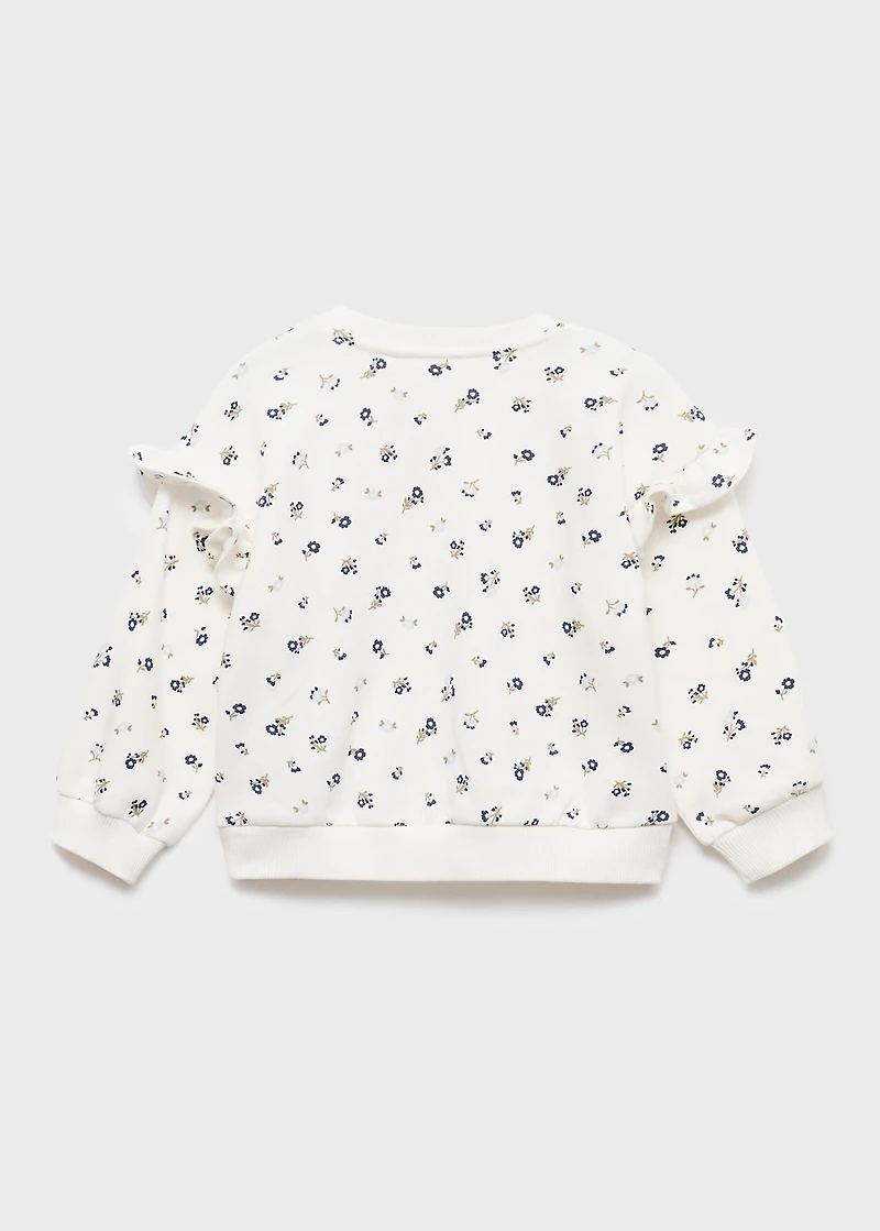 Ruffle detail sweatshirt