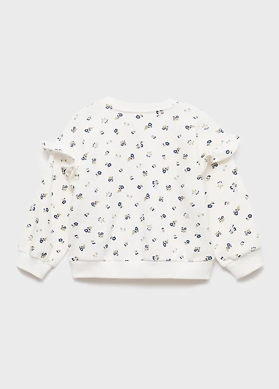 Ruffle detail sweatshirt